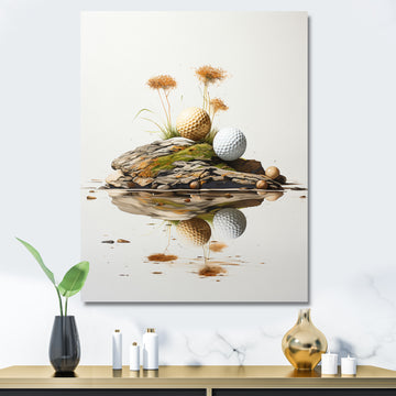 Minimalism Golf Tees I - Golf Canvas Wall Art